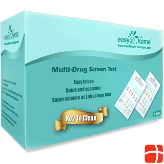 Premom Easy@Home 5 Pack 5 Panel Urine Drug Test- Testing Marijuana (THC), Amphetamine(AMP), Benzodiazepines