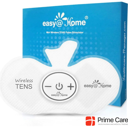 Premom Easy@Home Wireless Rechargeable Compact TENS Unit EMS Muscle Stimulator, Portable Pain Management De