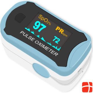 Premom Easy@Home Fingertip Pulse Oximeter SpO2 Blood Oxygen Saturation Meter and Heart Rate Monitor