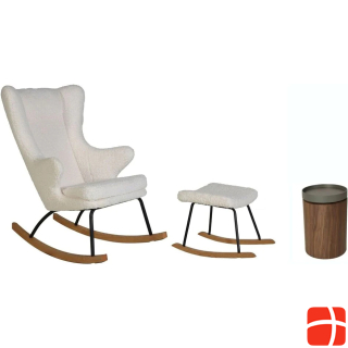 Quax Adult rocking chair with stool and side table