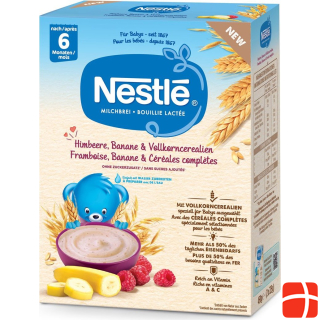 Nestlé Milk porridge raspberry banana & wholemeal cereals 6 months Plv