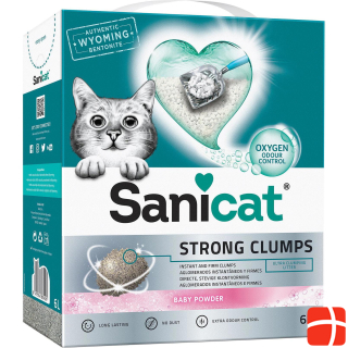 Sanicat Cat Litter Strong Clumps Baby Powder 6L