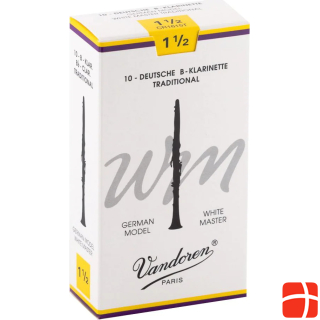 Vandoren Bb clarinet reeds, 1,5mm, single