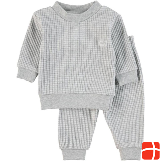 Feetje Baby-Bekleidungset Schlafanzug Grau Melange 68