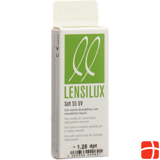 Lensilux SOFT 55 UV monthly lens -1.25 soft (1 pcs)