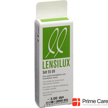 Lensilux SOFT 55 UV месячная линза -3.00 soft (1 шт.)