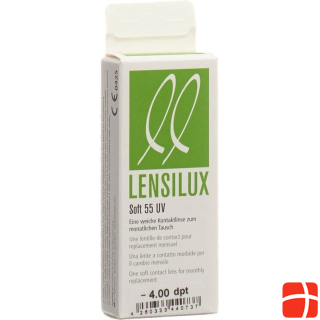 Lensilux SOFT 55 UV месячная линза -4.00 мягкая (1 шт.)