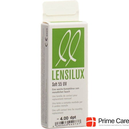Lensilux SOFT 55 UV месячная линза -4.00 мягкая (1 шт.)