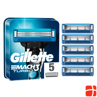 Gillette Mach3 Turbo razor blades (5 razor blades)