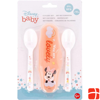 Stor Baby spoon travel set Minnie Mouse