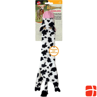 Skinneeeze Dog toy plush cow, L