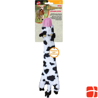 Skinneeeze Dog toy plush cow, S