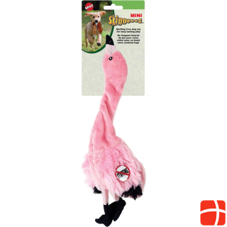 Skinneeeze Dog toy plush flamingo, S