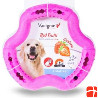 Vadigran TPR Frutti ring pink toy for dog 21cm