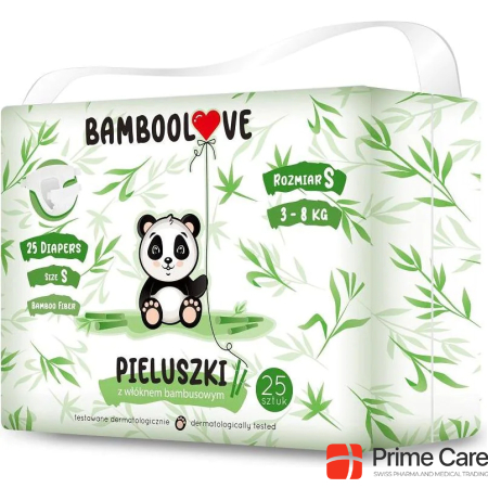 Bamboolove bamboo fiber disposable diapers S (3-8kg) 25pcs.