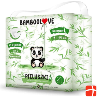 Bamboolove bamboo fiber disposable diapers L (9-14 kg) 21pcs.