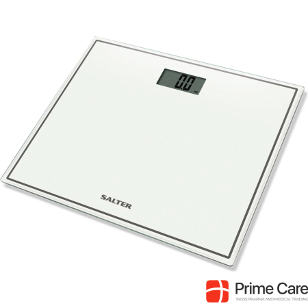 Salter 9207 WH3R Compact Glass Electronic Bathroom Scale - Baltas