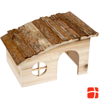 Деревянный домик EBI Duvo+ со скатной крышей для грызунов