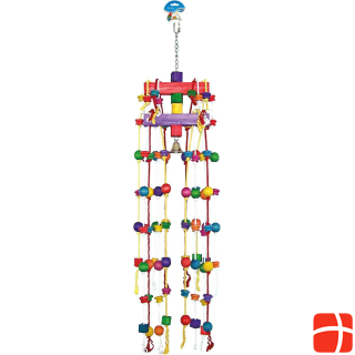 EBI Duvo+ Carrousel Rope with colorful wooden blocks + bell