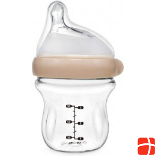 Haakaa Gen. 3 Glass Baby Bottle 120ml - Peach