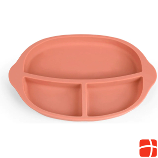 Haakaa Silicone Divided Plate- Rust