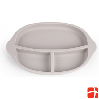 Haakaa Silicone Divided Plate- Suva Grey