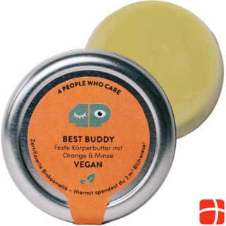 4peoplewhocare Veganer Best Buddy Körperbutter Minze-Orange (Dose)