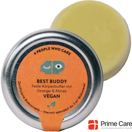 4peoplewhocare Veganer Best Buddy Körperbutter Minze-Orange (Dose)