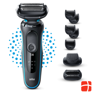 Braun Series 5 electric shaver with 2 EasyClick attachments