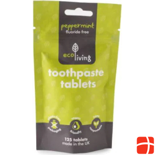 EcoLiving Toothpaste Tablets Fluoridfrei - Peppermint