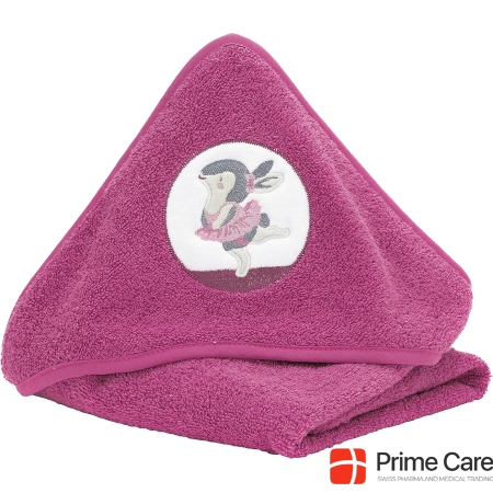Fillikid Hooded bath towel bunny Berry