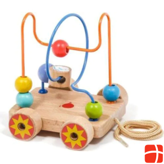 Montessori Wooden toy with wheels for kids motor skills toy