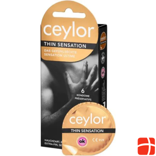 Ceylor THIN SENSATION condoms, 6 pieces