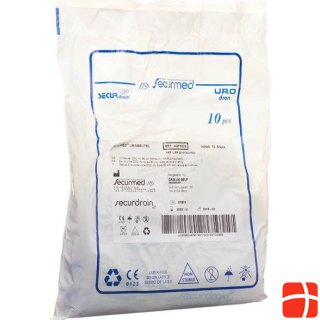 Qualimed Urine bag 1.5l 10cm with zipper, 10 pieces