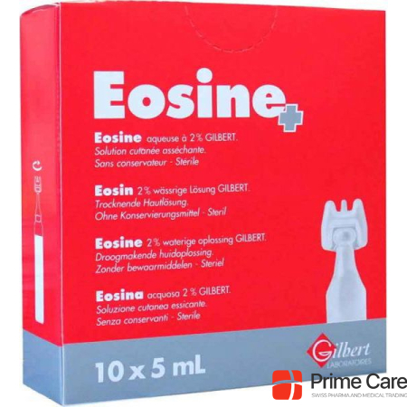 Gilbert Eosin solution 2% monodoses, 10 x 5 ml