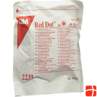 3M RED DOT ECG Electrode Micropore adult round, 50 pieces