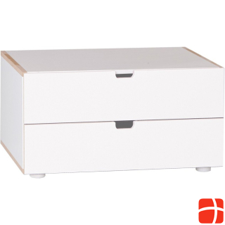 Manis-h Manis h chest of drawers with 2 drawers Snow white