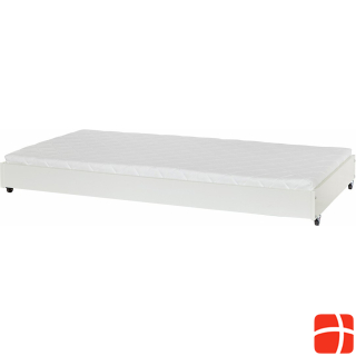 Manis-h Manis h Low pullout bed with slatted frame Snow white