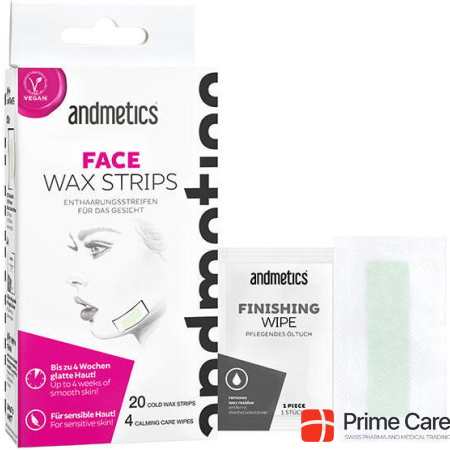 Andmetics Face wax strips