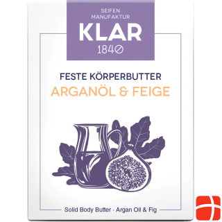 Klar Solid body butter argan oil & fig