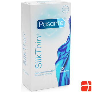 Шелковые тонкие презервативы Pasante - 12 шт.