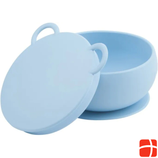 Minikoioi Silicone bowl with lid, blue