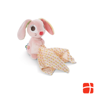 NICI Cuddle cloth bunny Hopsali with muslin cloth 13 cm
