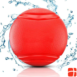 Intirilife Dog Rubber Ball 7cm in RED