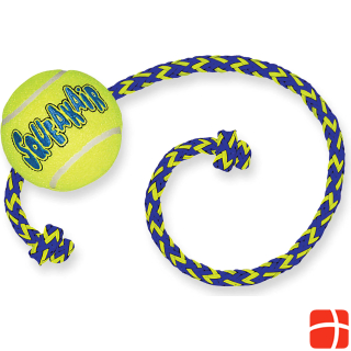KONG Hundespielzeug SqueakAir Ball Rope gelb M (6.5x6.5