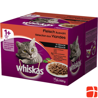 Whiskas 1+ meat selection in sauce