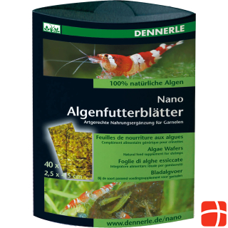 Dennerle Nano algae food leaves 40 pieces