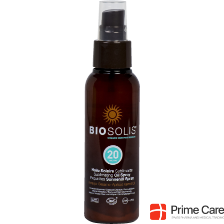 Biosolis Sublimating Oil Spray, size suntan cream, SPF 20, 100 ml