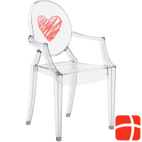 Kartell Lou Lou Ghost child chair heart