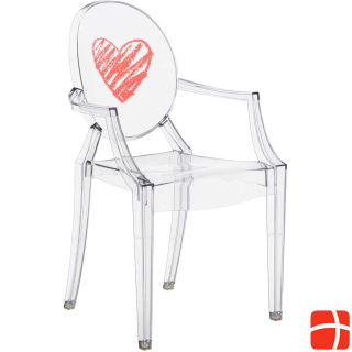 Kartell Lou Lou Ghost child chair heart
